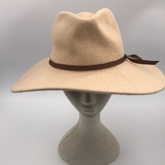 Brixton Ashley Wool Felt Hat Light Khaki - Picture 5 of 8